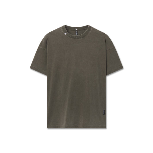 1102. Distressed Relaxed Tee Olive | ASRV discount