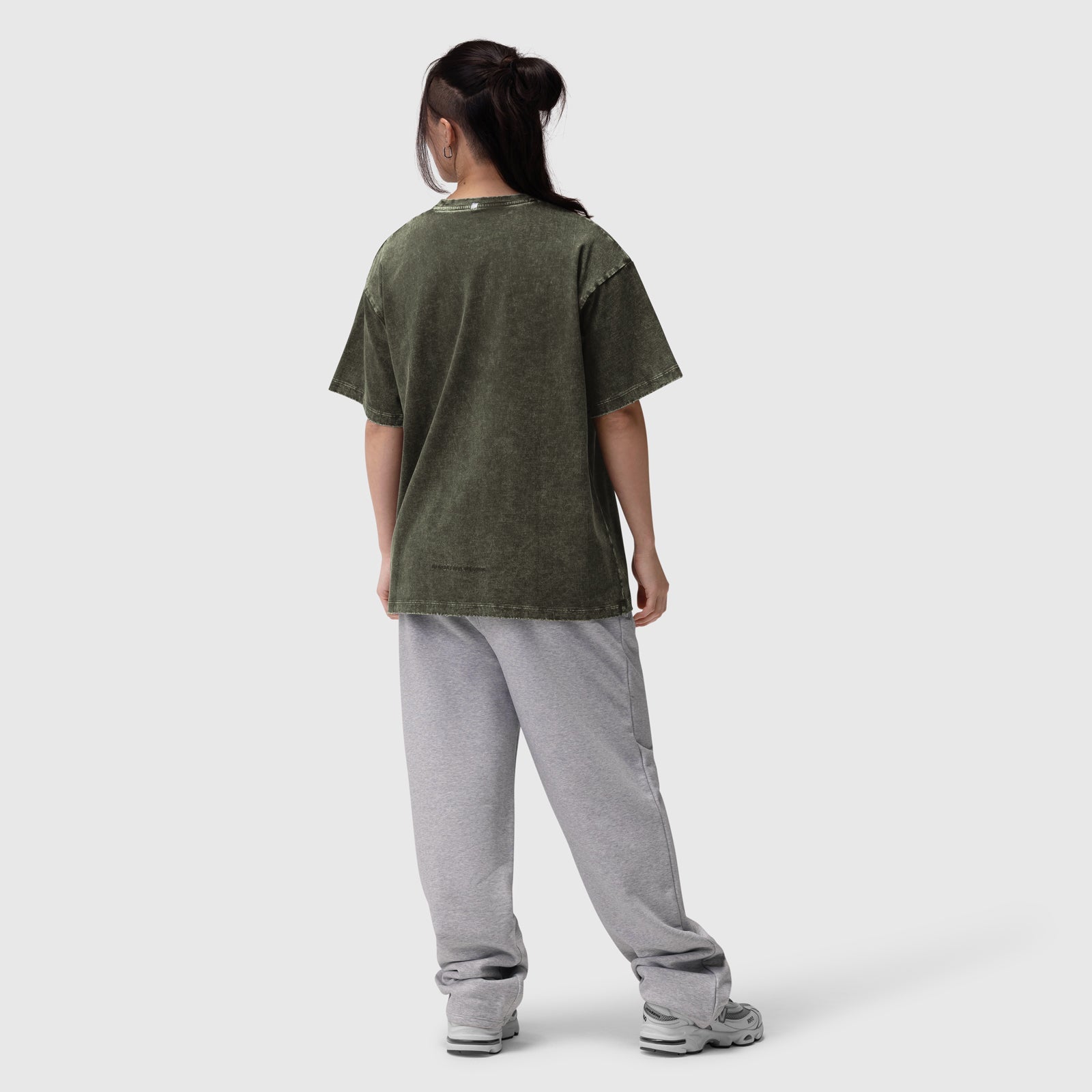 1102. Distressed Relaxed Tee Olive | ASRV discount