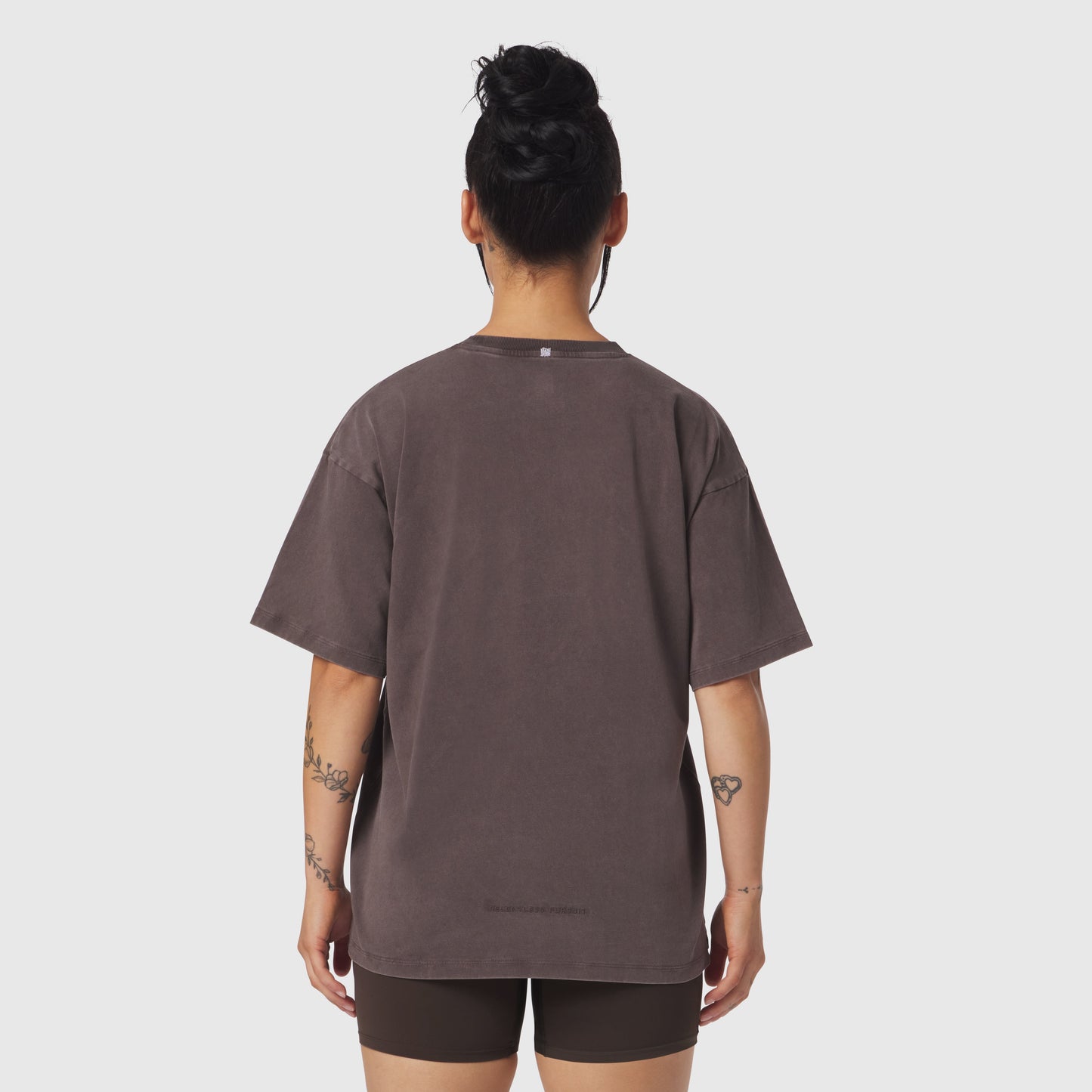1102. Distressed Relaxed Tee Dark Earth | ASRV Online