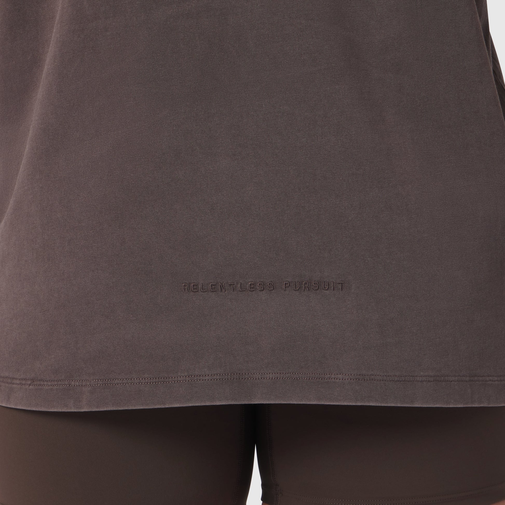 1102. Distressed Relaxed Tee Dark Earth | ASRV Online