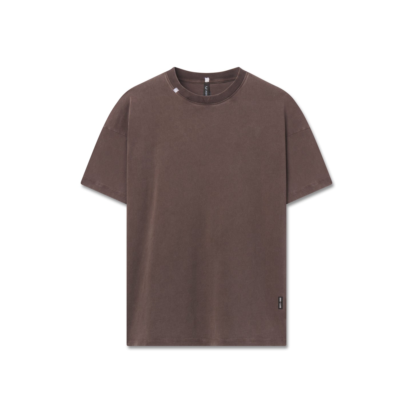 1102. Distressed Relaxed Tee Dark Earth | ASRV Online