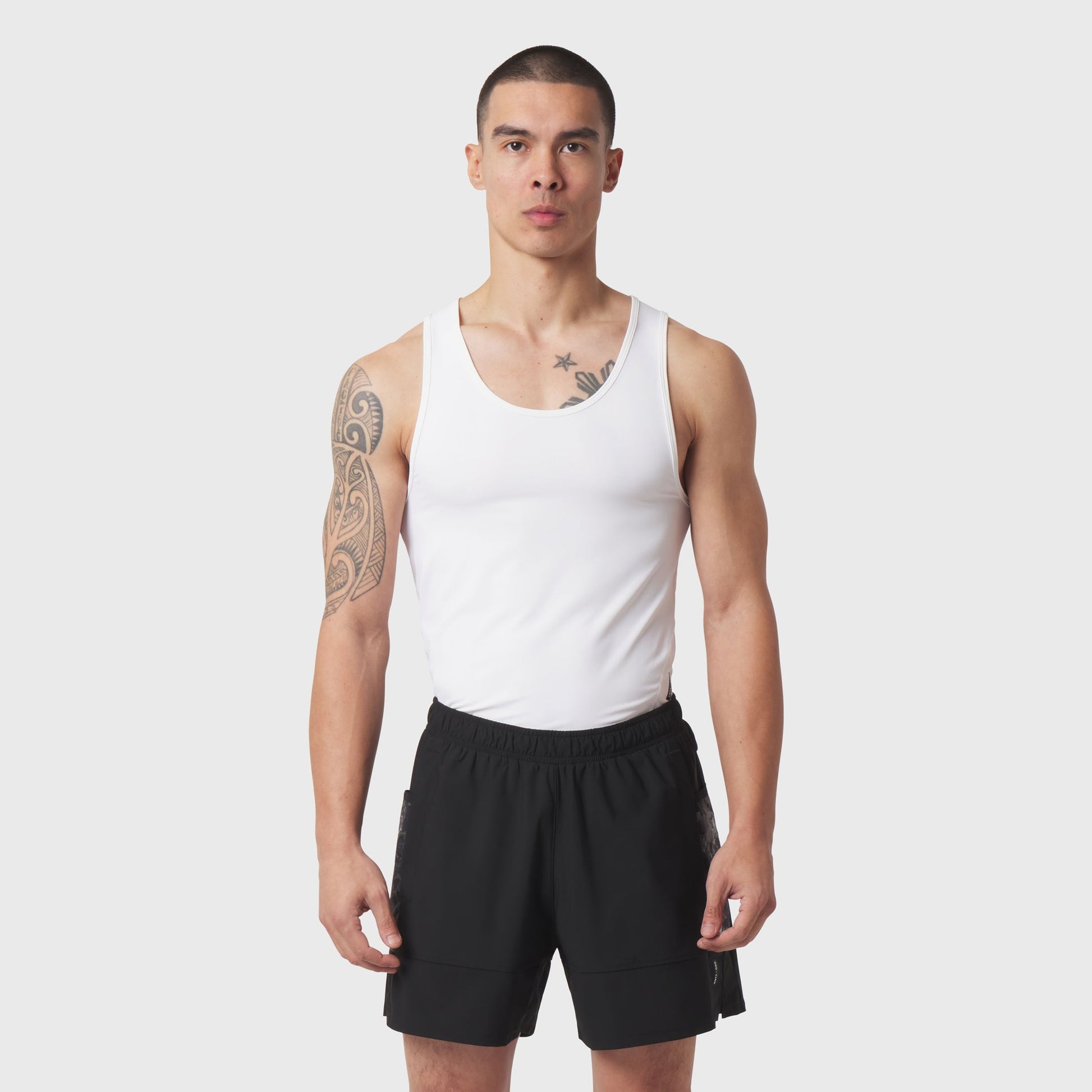 1167. LYCRA® ADAPTIV Baselayer Tank White | ASRV on sale