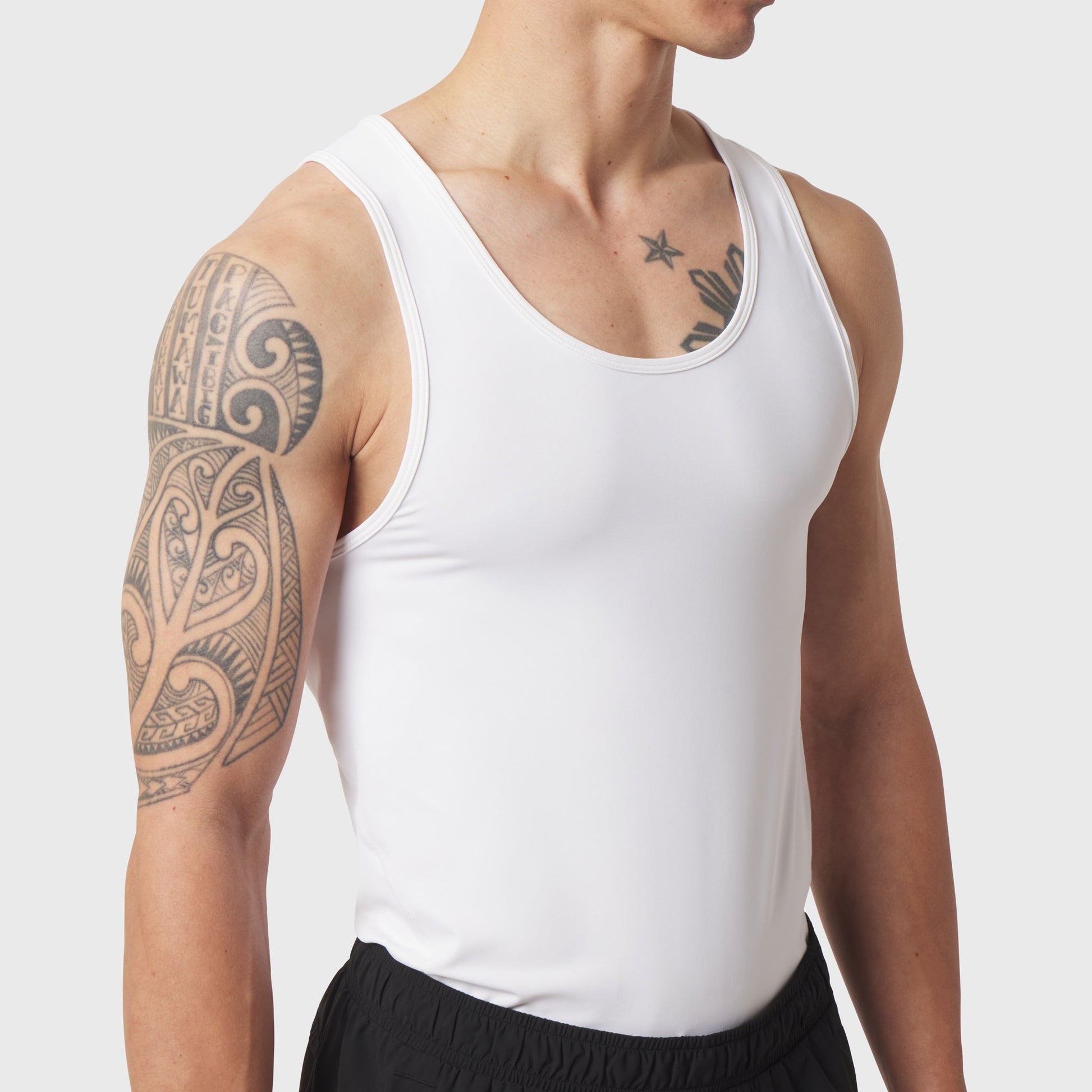 1167. LYCRA® ADAPTIV Baselayer Tank White | ASRV on sale