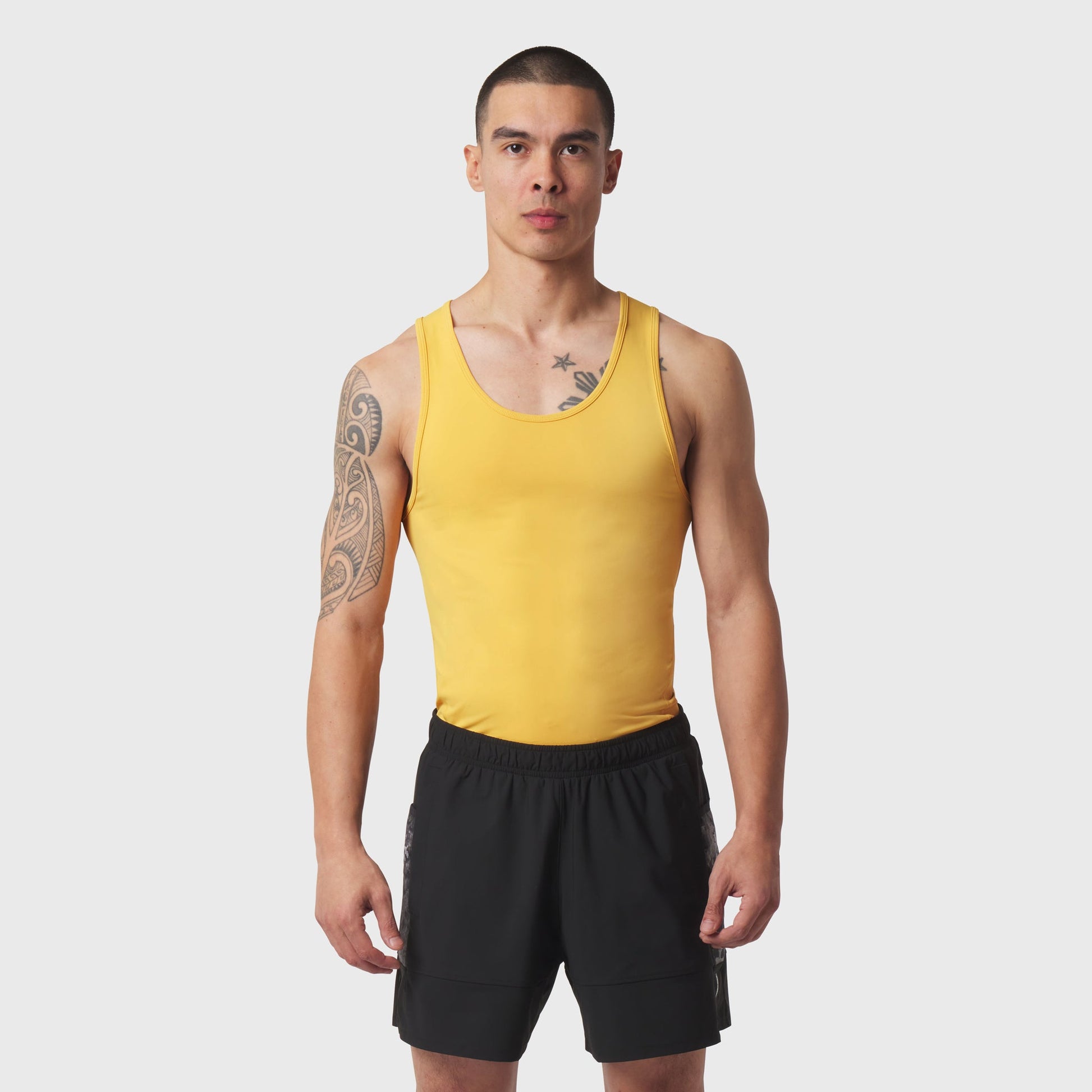1167. LYCRA® ADAPTIV Baselayer Tank Amber | ASRV Online