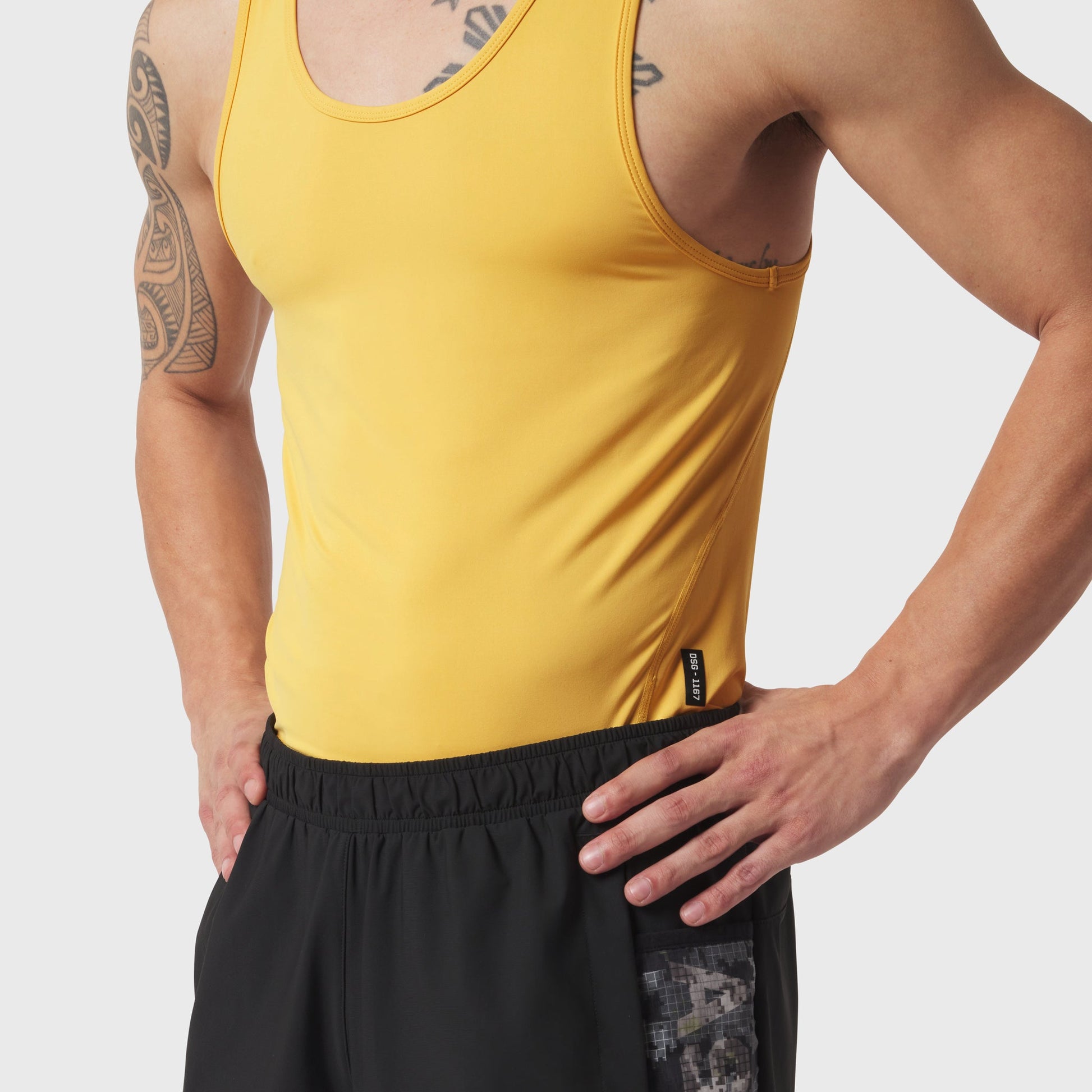 1167. LYCRA® ADAPTIV Baselayer Tank Amber | ASRV Online