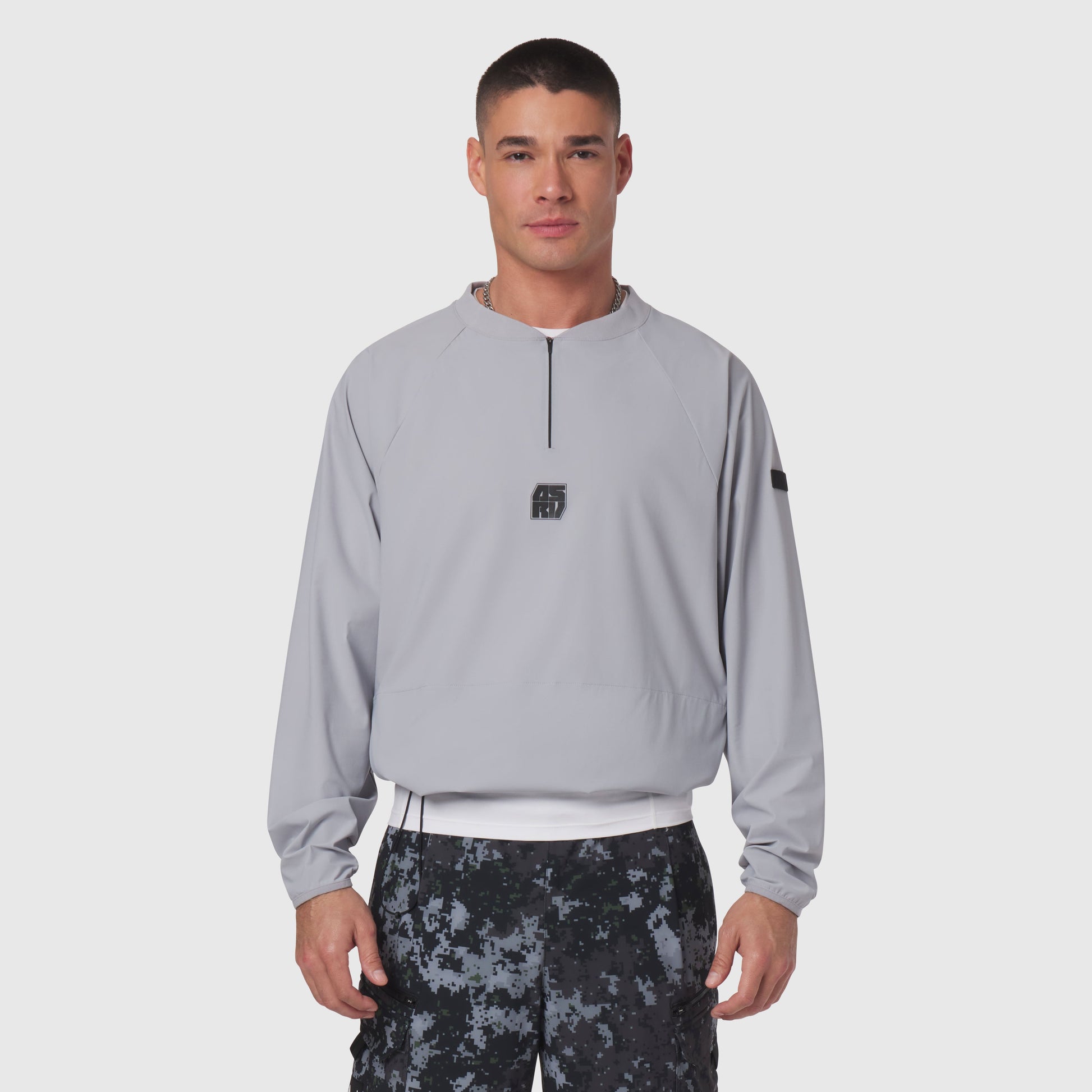 1141. Tetra-Lite® Blade Collar Zip Jacket Slate Grey | ASRV US