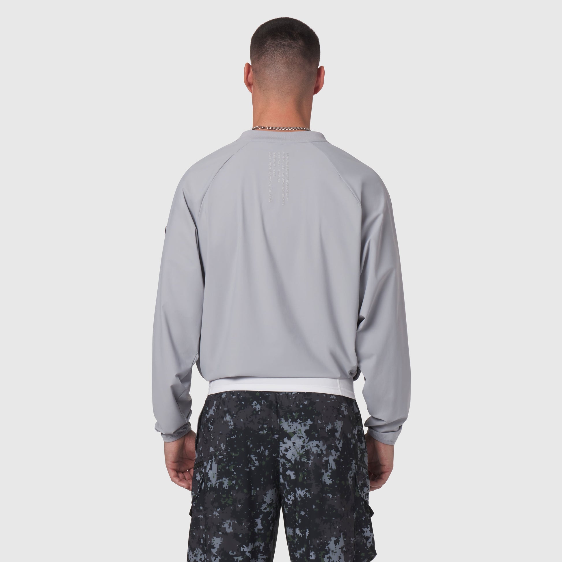 1141. Tetra-Lite® Blade Collar Zip Jacket Slate Grey | ASRV US