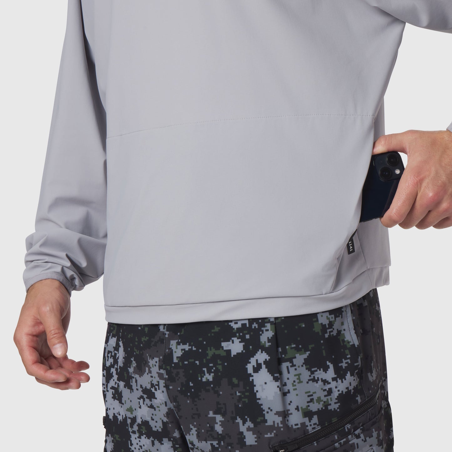 1141. Tetra-Lite® Blade Collar Zip Jacket Slate Grey | ASRV US