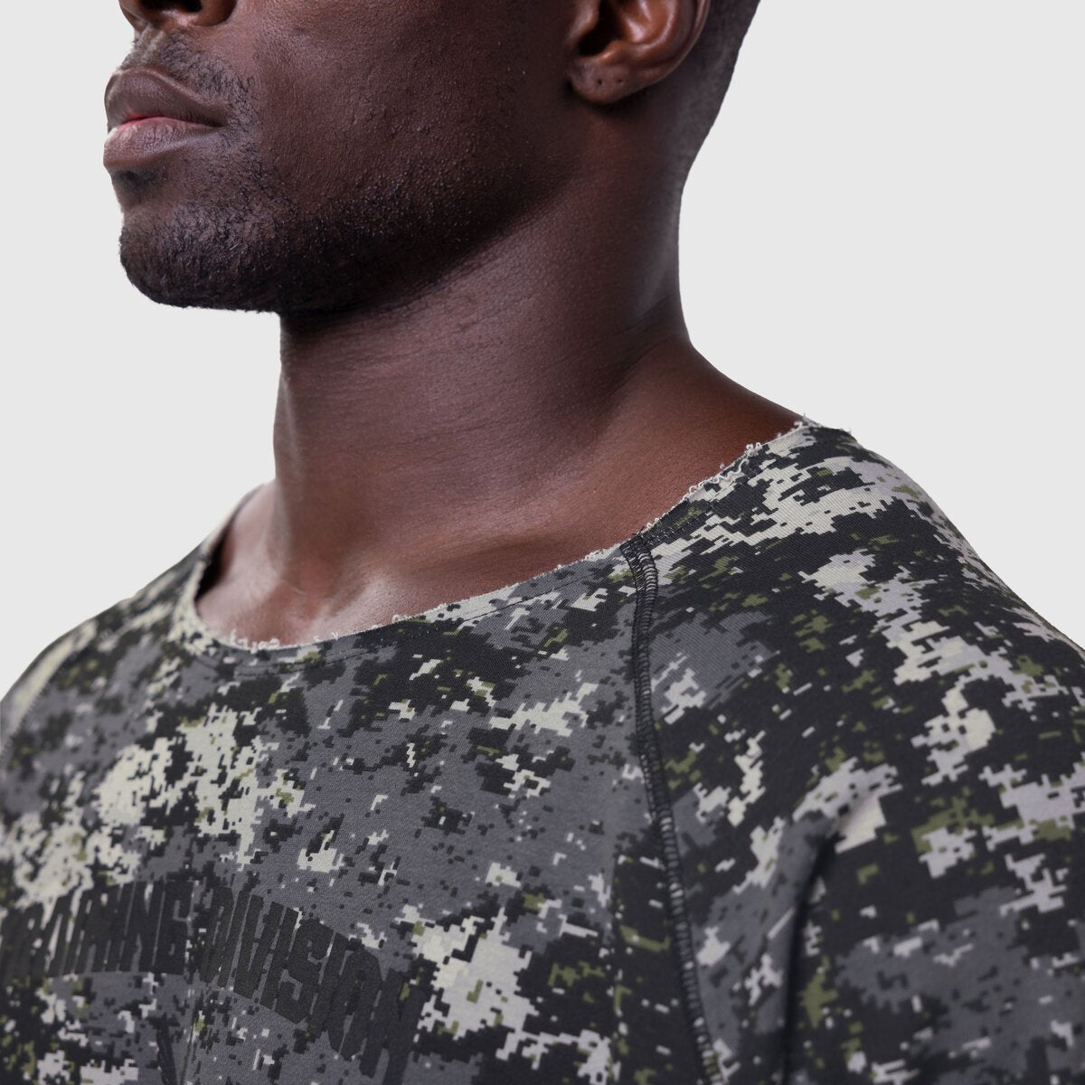 1114. Vintage Raw Hem Pump Cover Pixel Camo | ASRV on sale