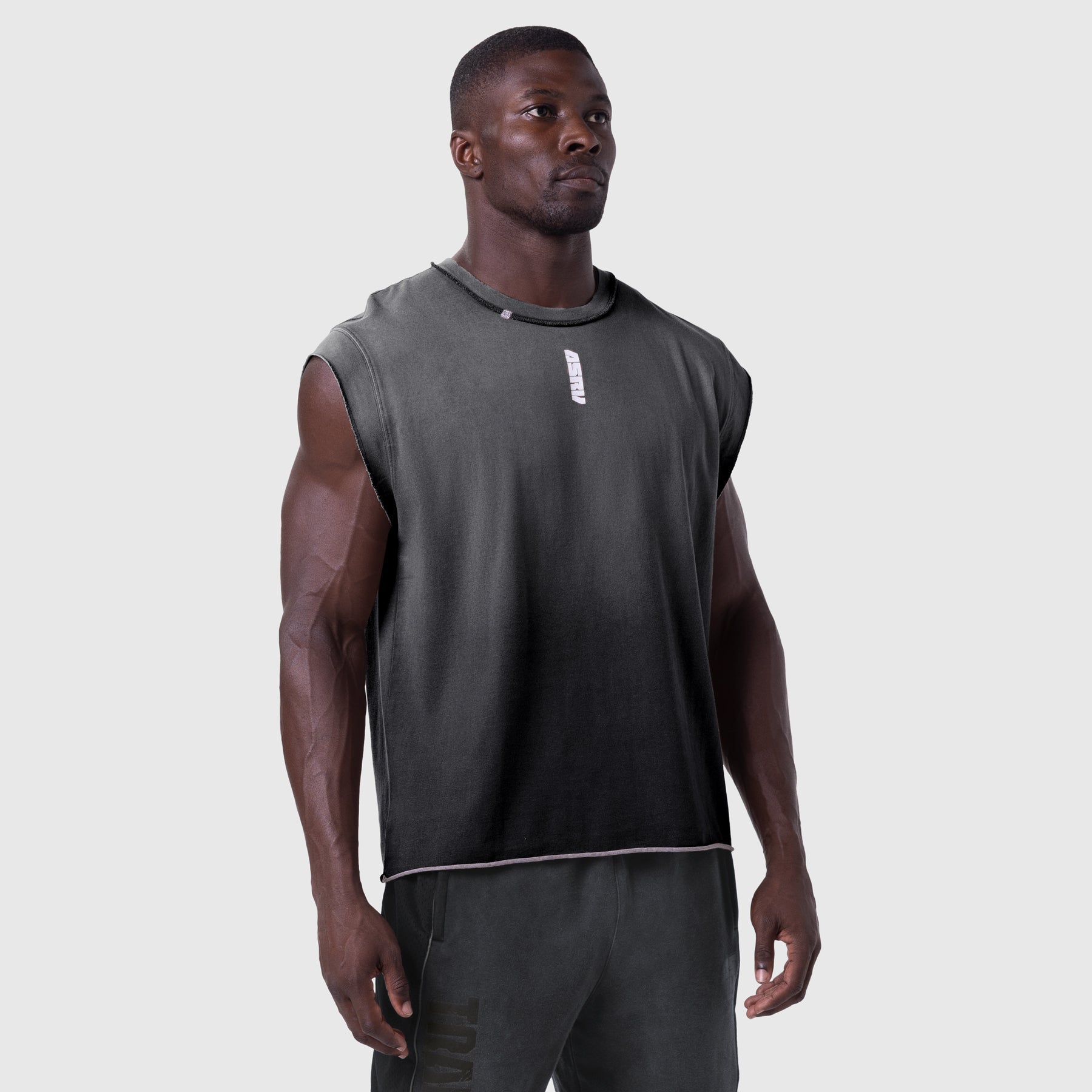 1115. Tech Essential™ Cap Shoulder Cutoff Black Sun Fade | ASRV discount