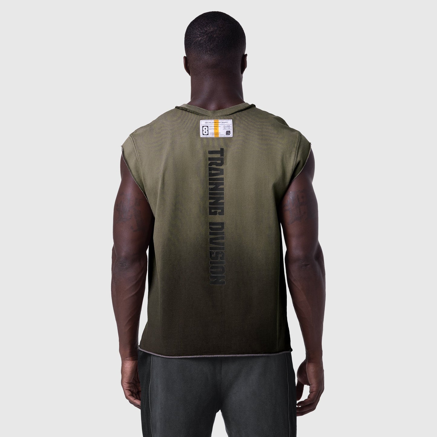 1115. Tech Essential™ Cap Shoulder Cutoff Olive Sun Fade | ASRV Online