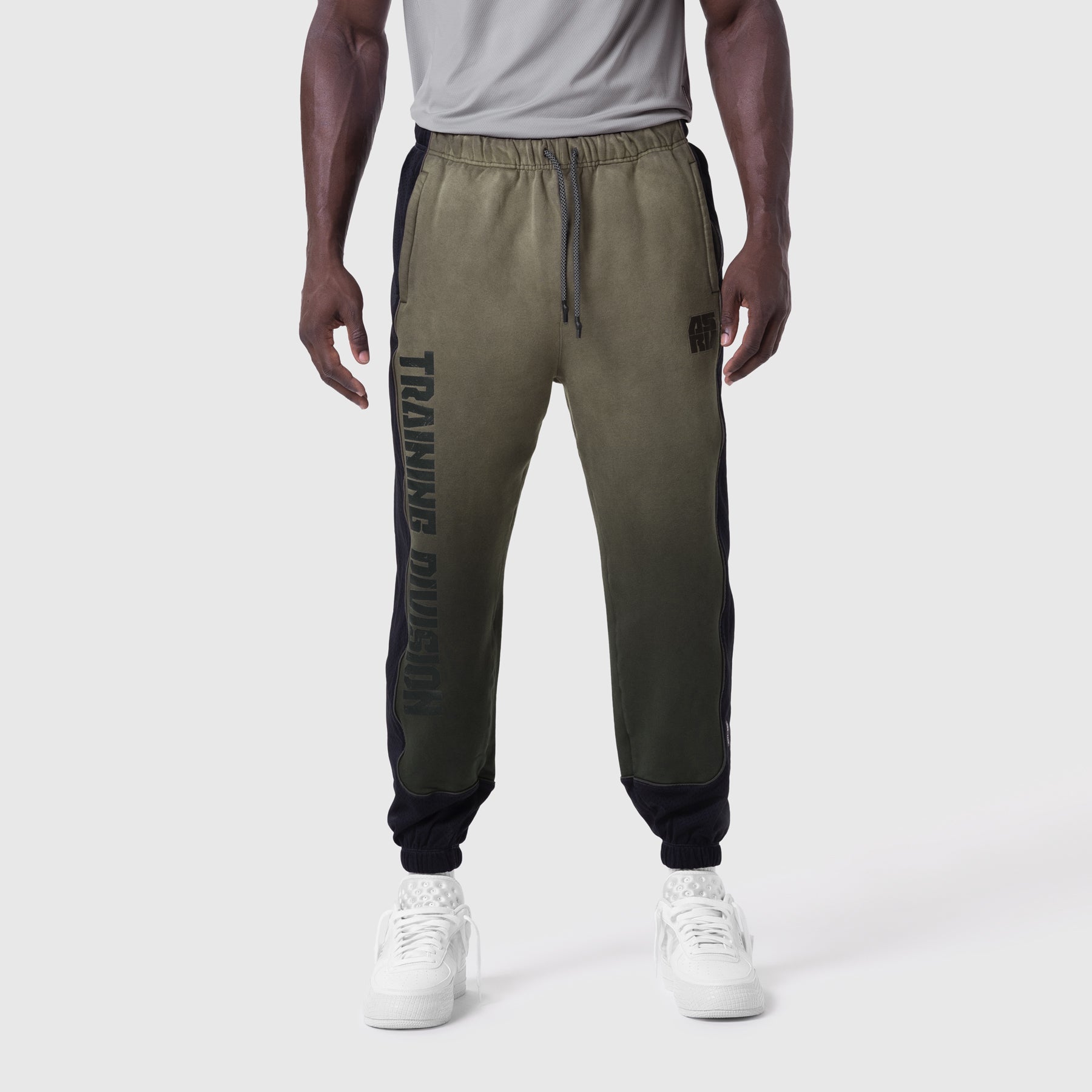 1120. Tech-Terry™ Mesh Panel Sweats Olive "Blade TD" | ASRV US
