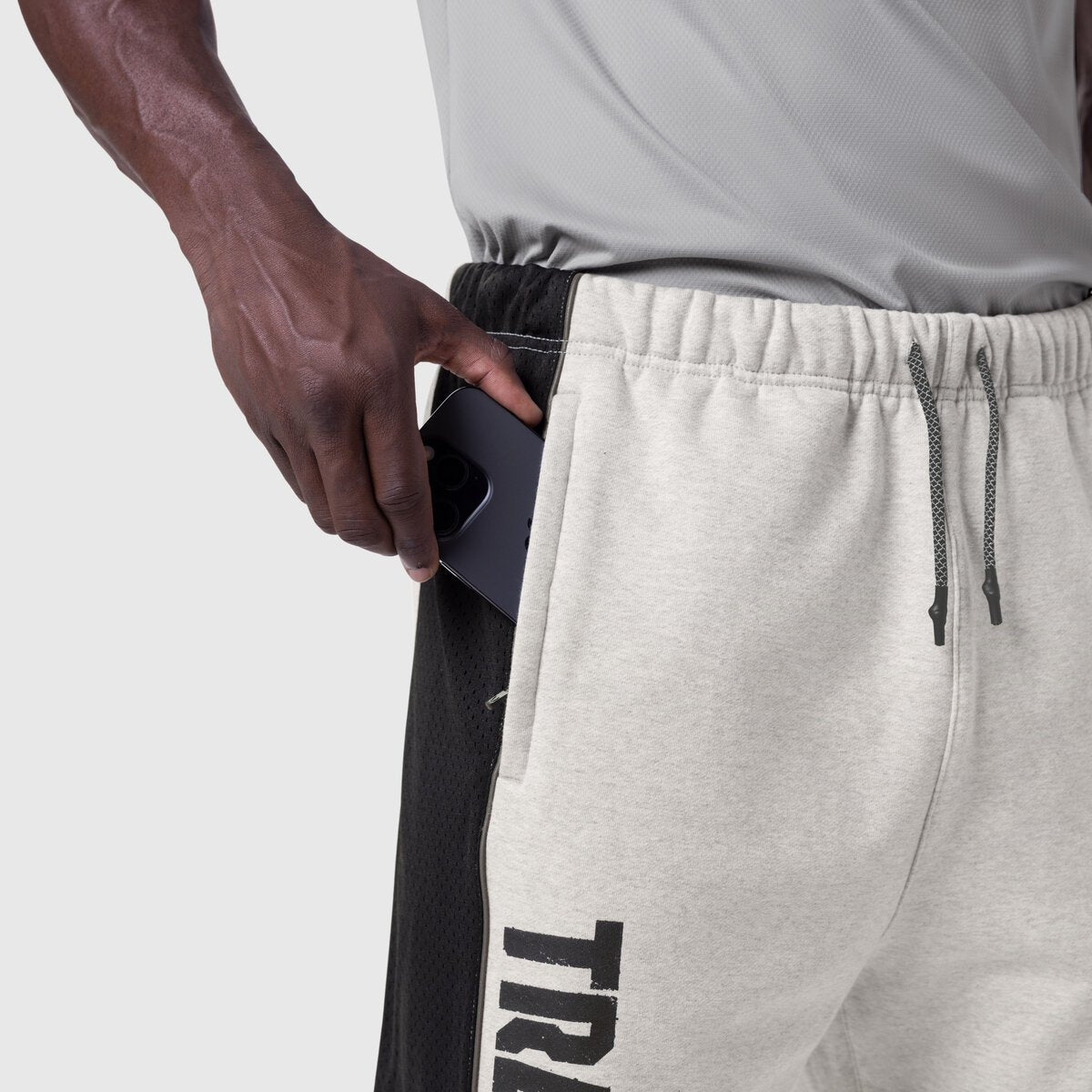 1120. Tech-Terry™ Mesh Panel Sweats Heather Grey "Blade TD" | ASRV sale