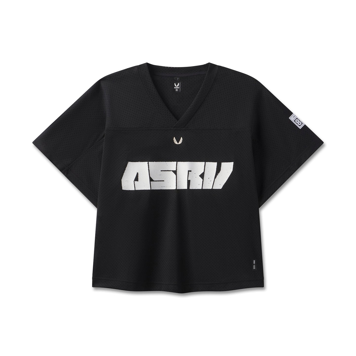 1111. Ion-Mesh™ Crop Jersey Black | ASRV on sale