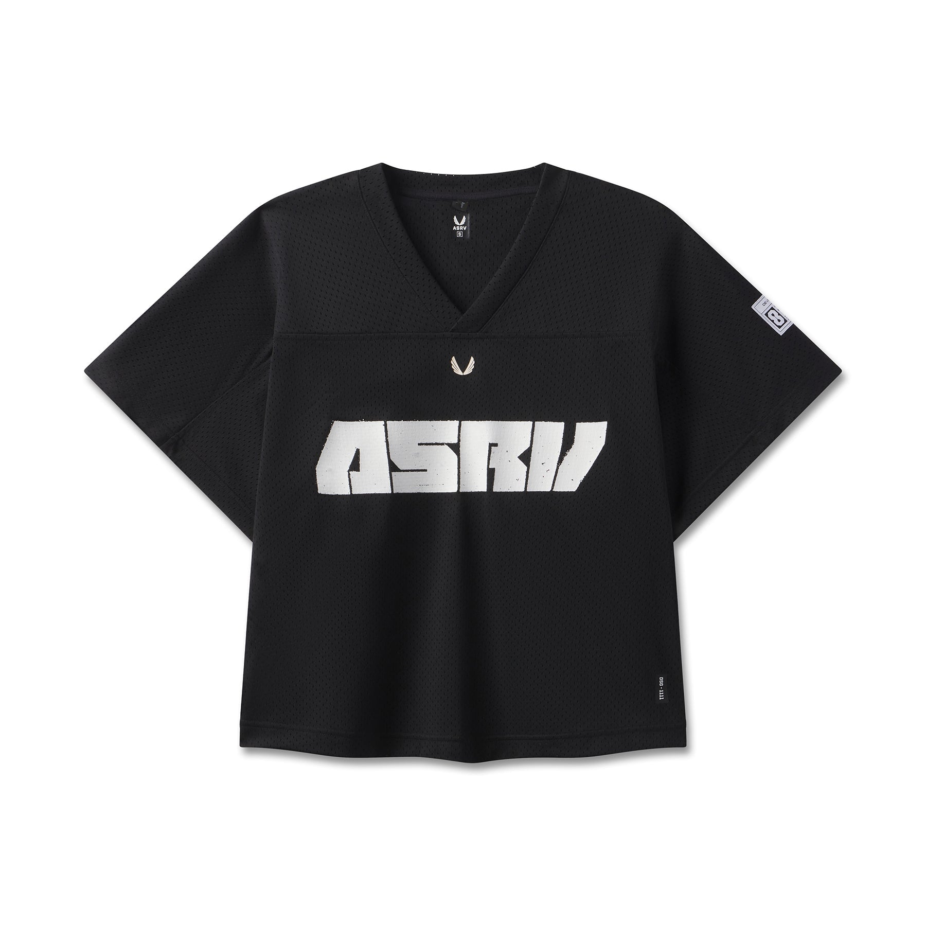 1111. Ion-Mesh™ Crop Jersey Black | ASRV on sale