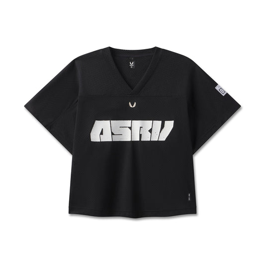 1111. Ion-Mesh™ Crop Jersey Black | ASRV on sale