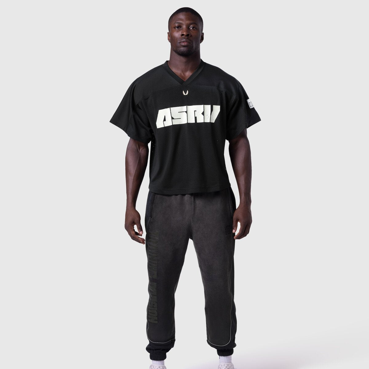1111. Ion-Mesh™ Crop Jersey Black | ASRV on sale