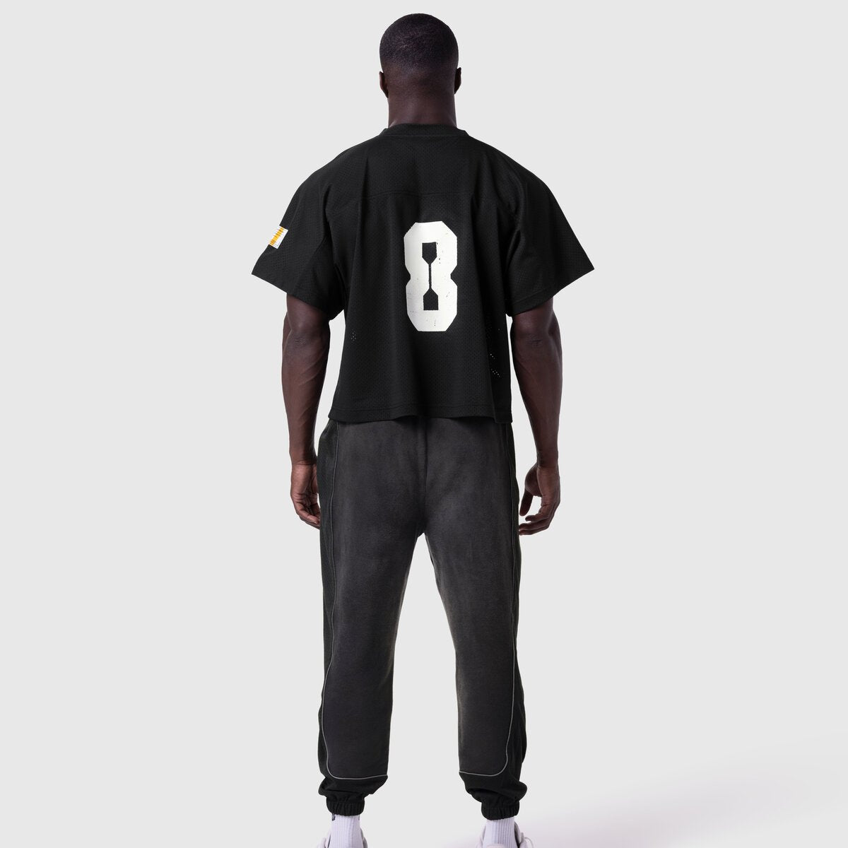 1111. Ion-Mesh™ Crop Jersey Black | ASRV on sale
