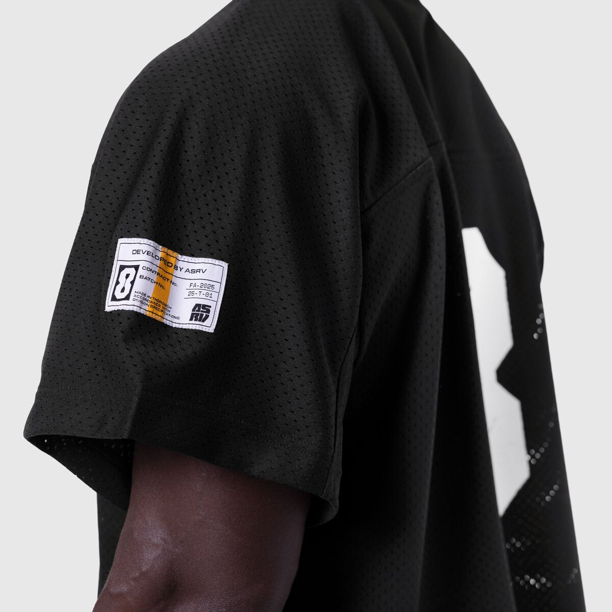 1111. Ion-Mesh™ Crop Jersey Black | ASRV on sale
