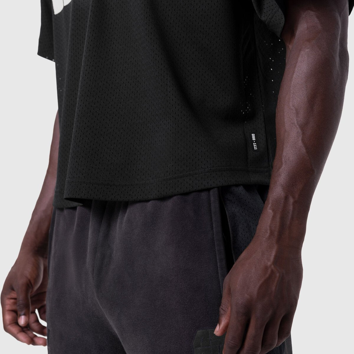 1111. Ion-Mesh™ Crop Jersey Black | ASRV on sale