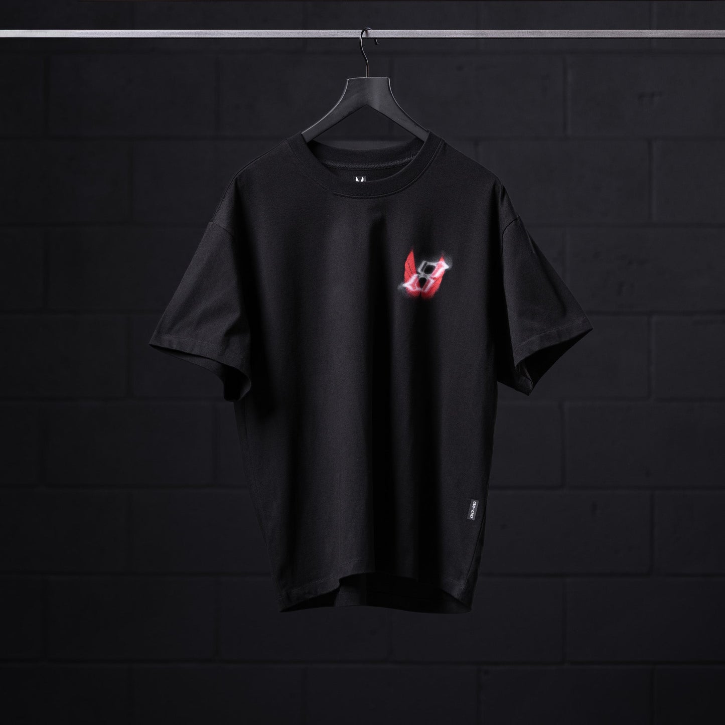 0797. Tech Essential™ Relaxed Tee Black "Infinite Mindset" | ASRV for sale