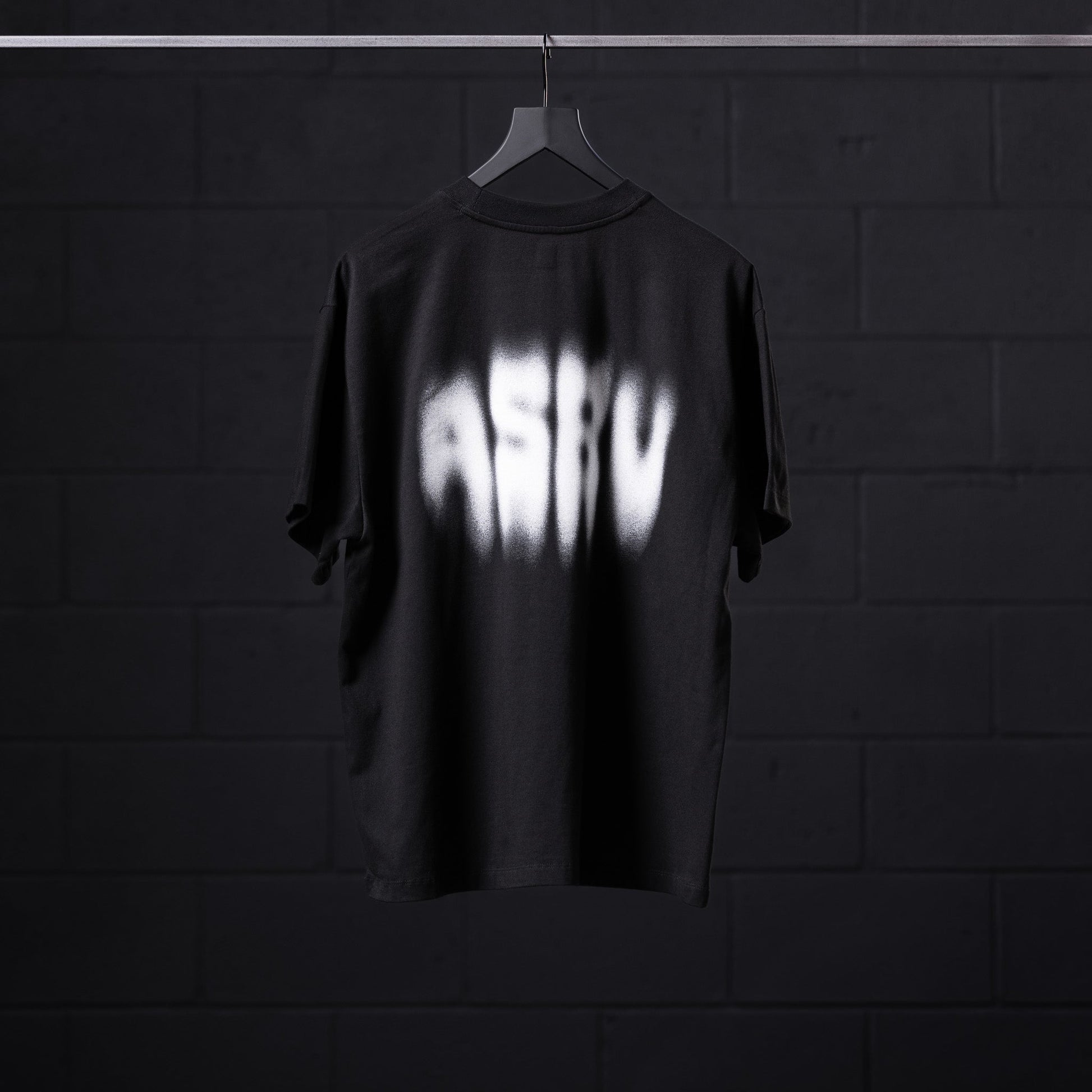 0797. Tech Essential™ Relaxed Tee Black "Motion Blur" | ASRV discount