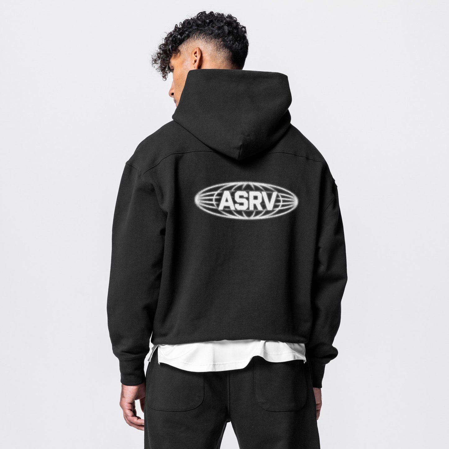 0648. Tech-Terry™ Hoodie Black "Global" | ASRV on sale