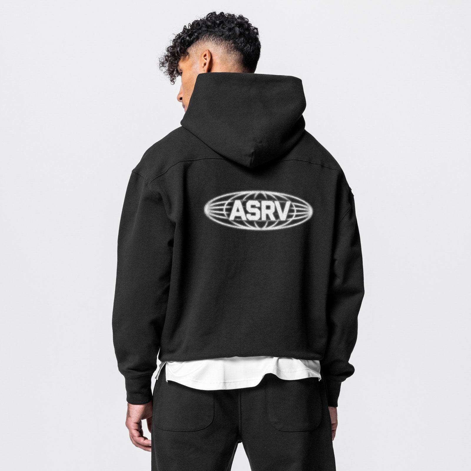 0648. Tech-Terry™ Hoodie Black "Global" | ASRV on sale