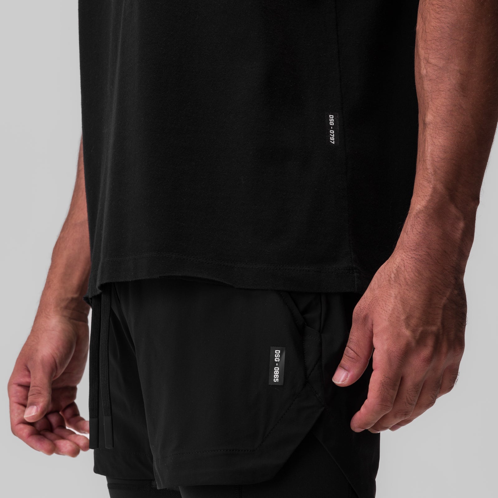0797. Tech Essential™ Relaxed Tee Black "Global" | ASRV discount