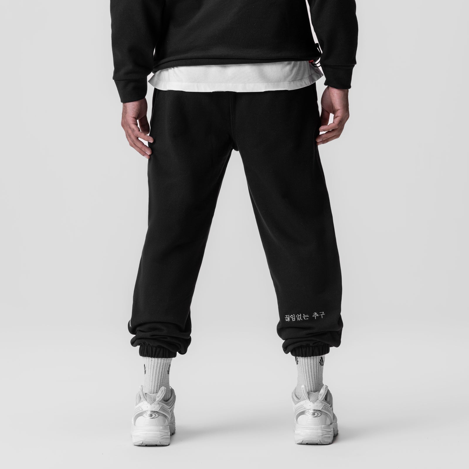 0655. Tech-Terry™ Oversized Sweats Black "Global" | ASRV Online