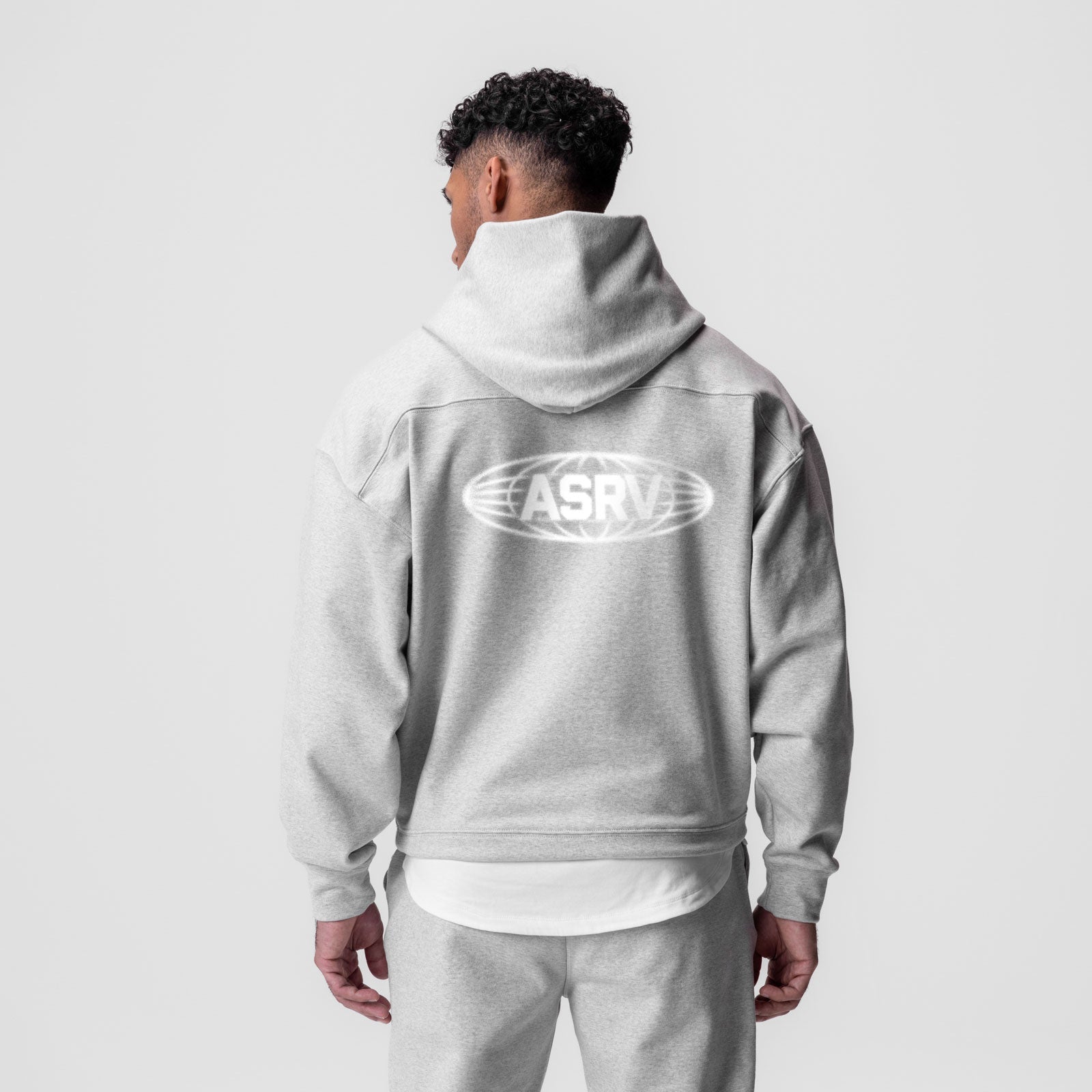 0648. Tech-Terry™ Hoodie Heather Grey "Global" | ASRV Discount