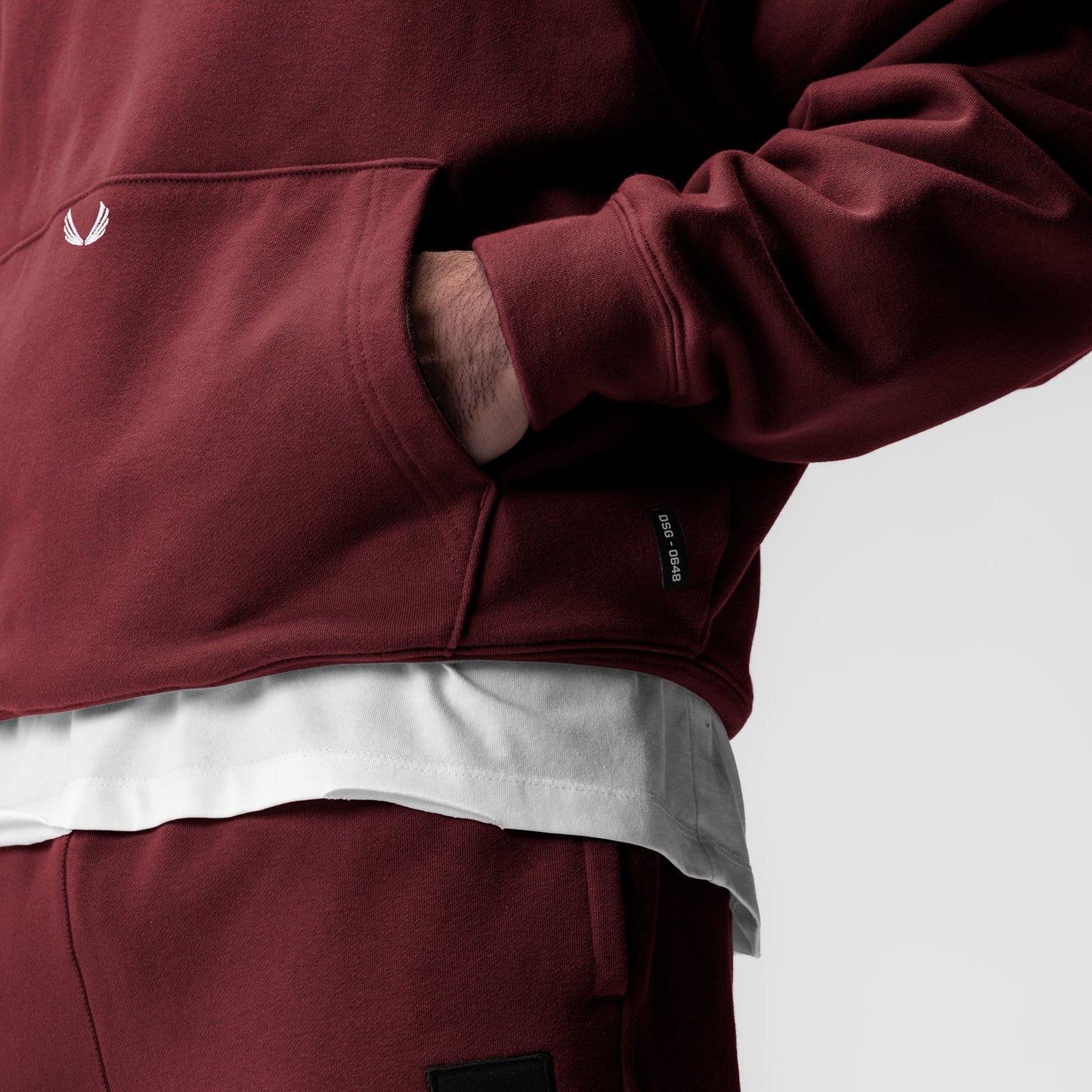 0648. Tech-Terry™ Hoodie Crimson "Global" | ASRV on sale