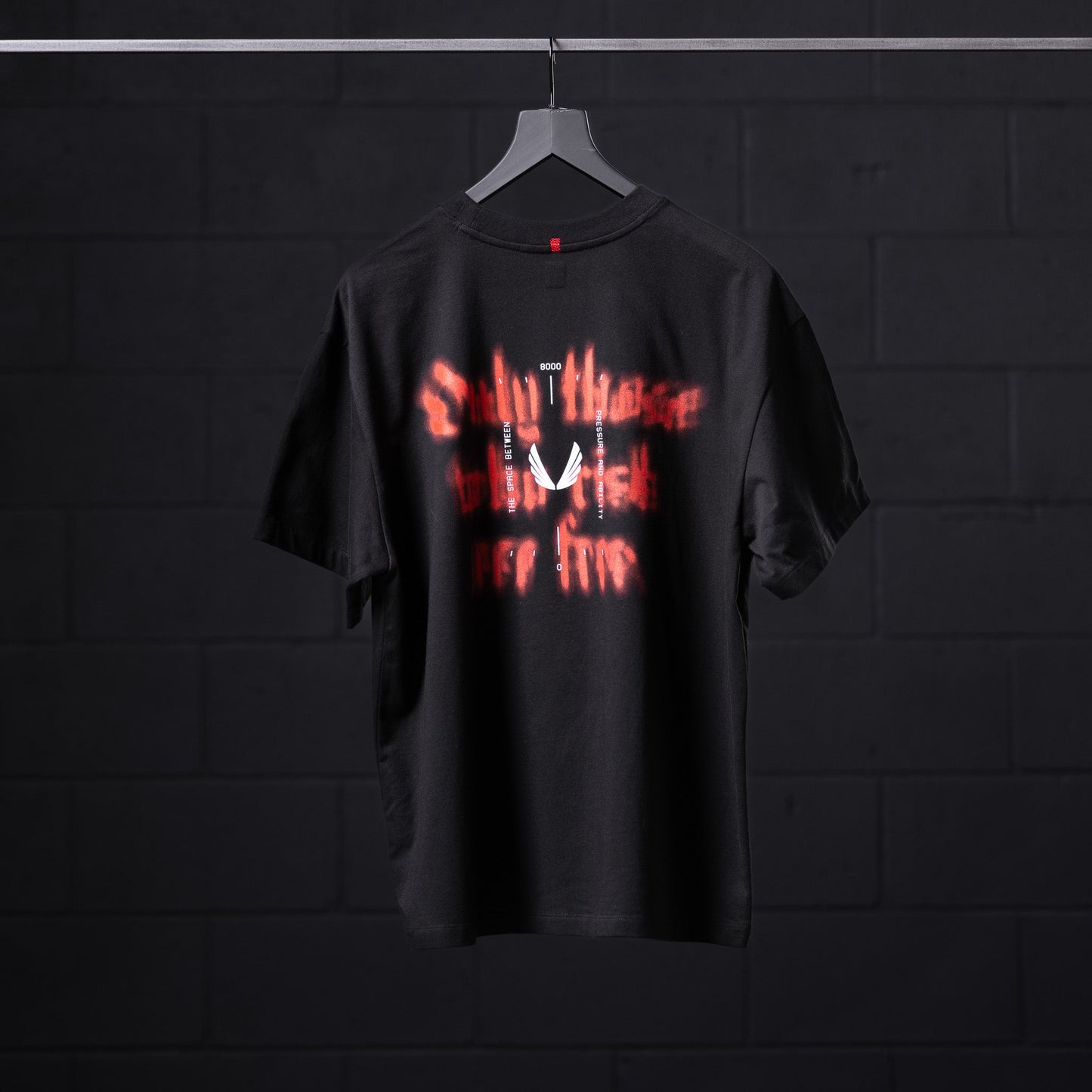 0797. Tech Essential™ Relaxed Tee Black "Target Acquired" | ASRV Discount