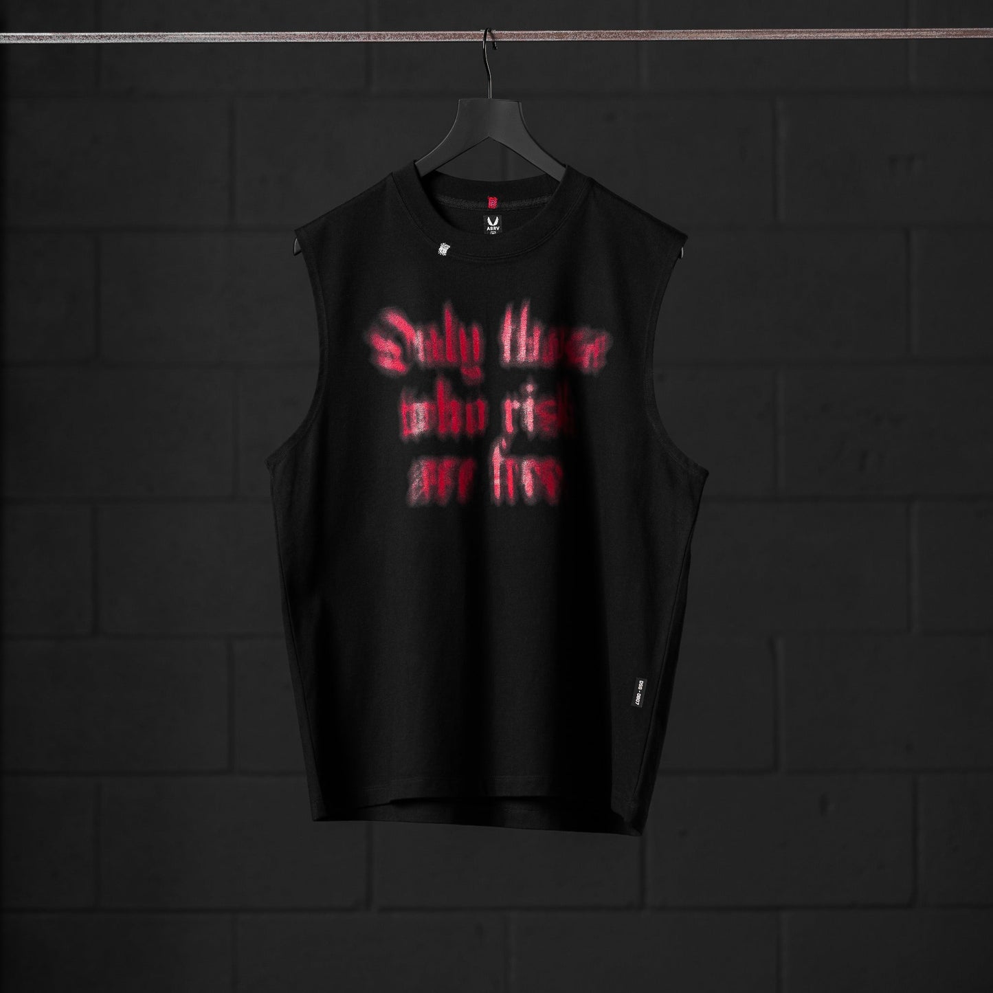 0807. Tech Essential™ Relaxed Cutoff Black "Blast Radius" | ASRV on sale