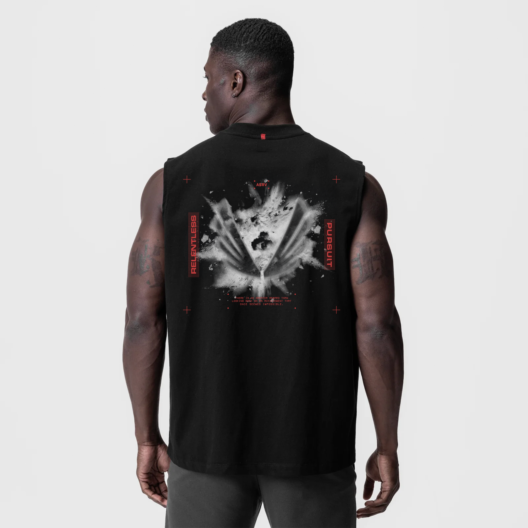 0807. Tech Essential™ Relaxed Cutoff Black "Blast Radius" | ASRV on sale