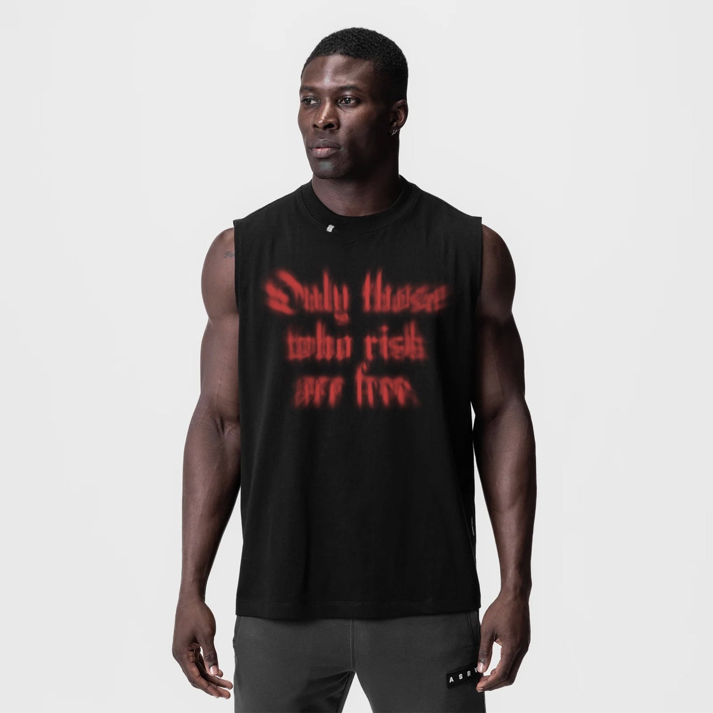 0807. Tech Essential™ Relaxed Cutoff Black "Blast Radius" | ASRV on sale