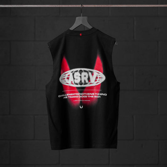 0807. Tech Essential™ Relaxed Cutoff Black "Ghost Runner" | ASRV for sale