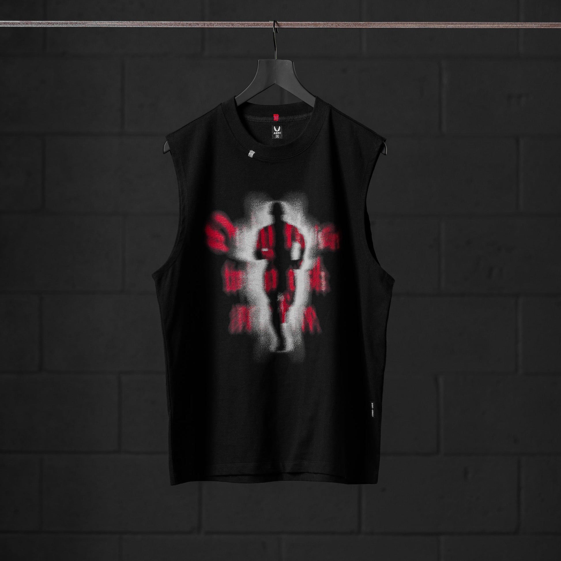 0807. Tech Essential™ Relaxed Cutoff Black "Ghost Runner" | ASRV for sale