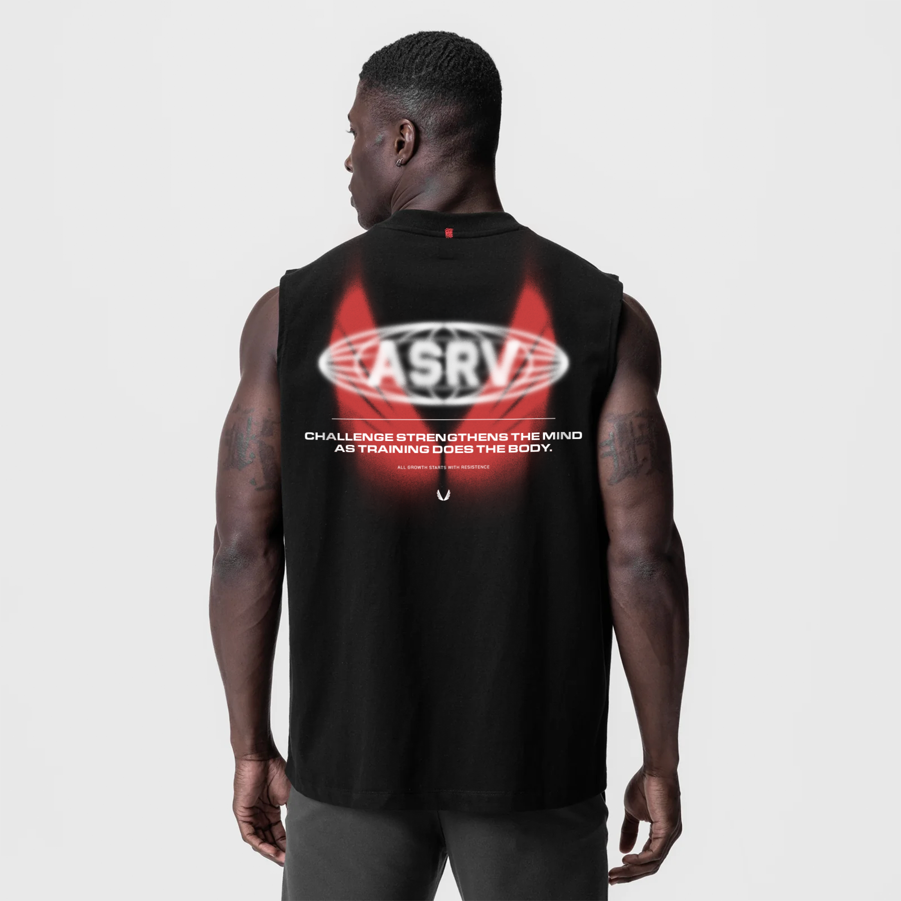 0807. Tech Essential™ Relaxed Cutoff Black "Ghost Runner" | ASRV for sale