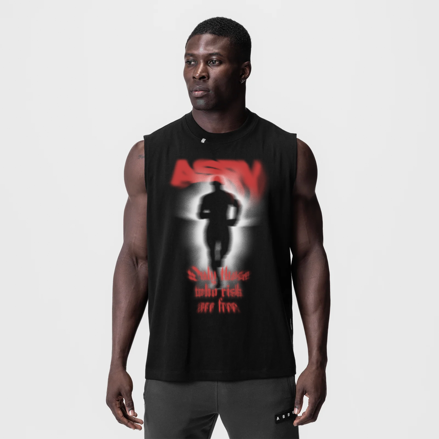 0807. Tech Essential™ Relaxed Cutoff Black "Ghost Trace" | ASRV Online