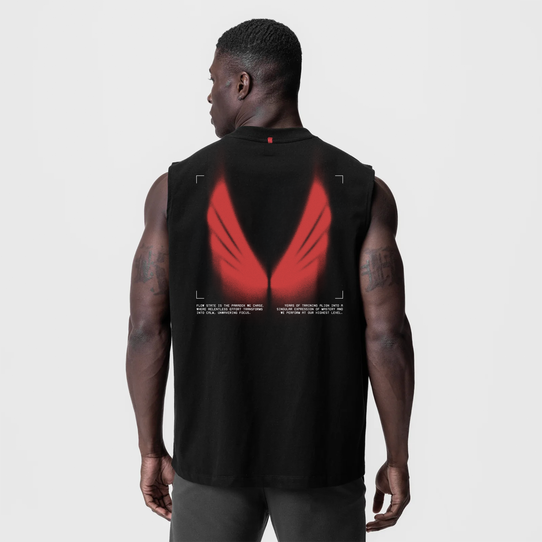 0807. Tech Essential™ Relaxed Cutoff Black "Ghost Trace" | ASRV Online