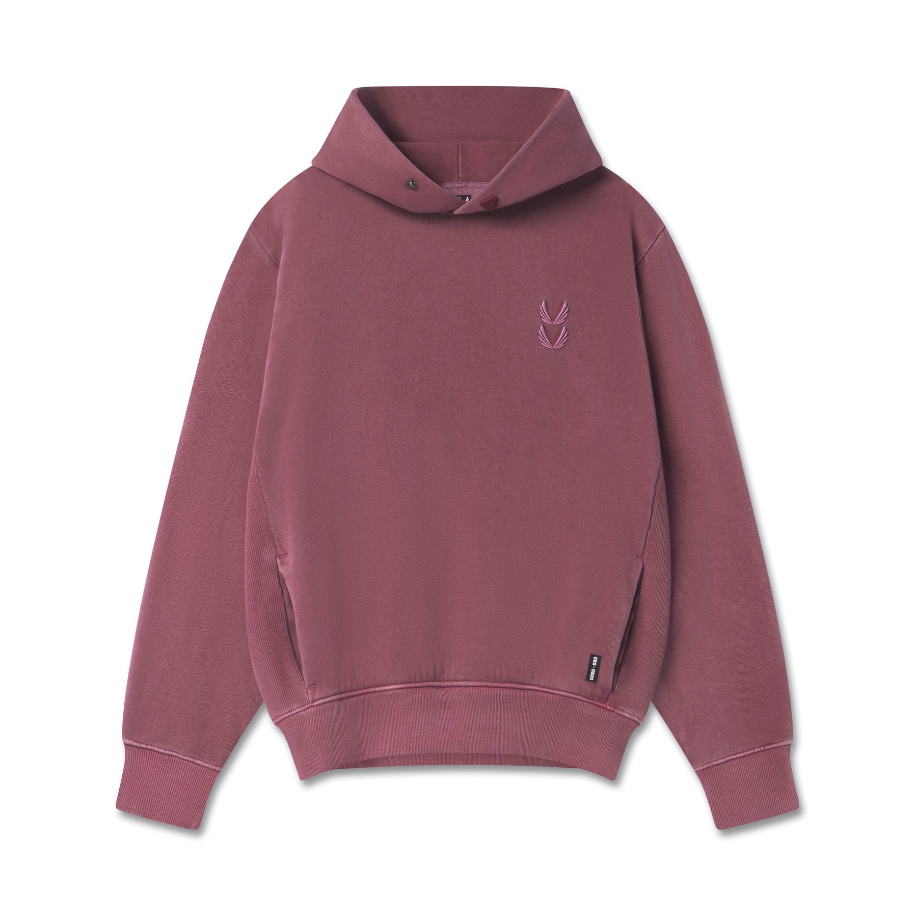 0920. Tech Essential™ Distressed Hoodie Faded Crimson | ASRV US