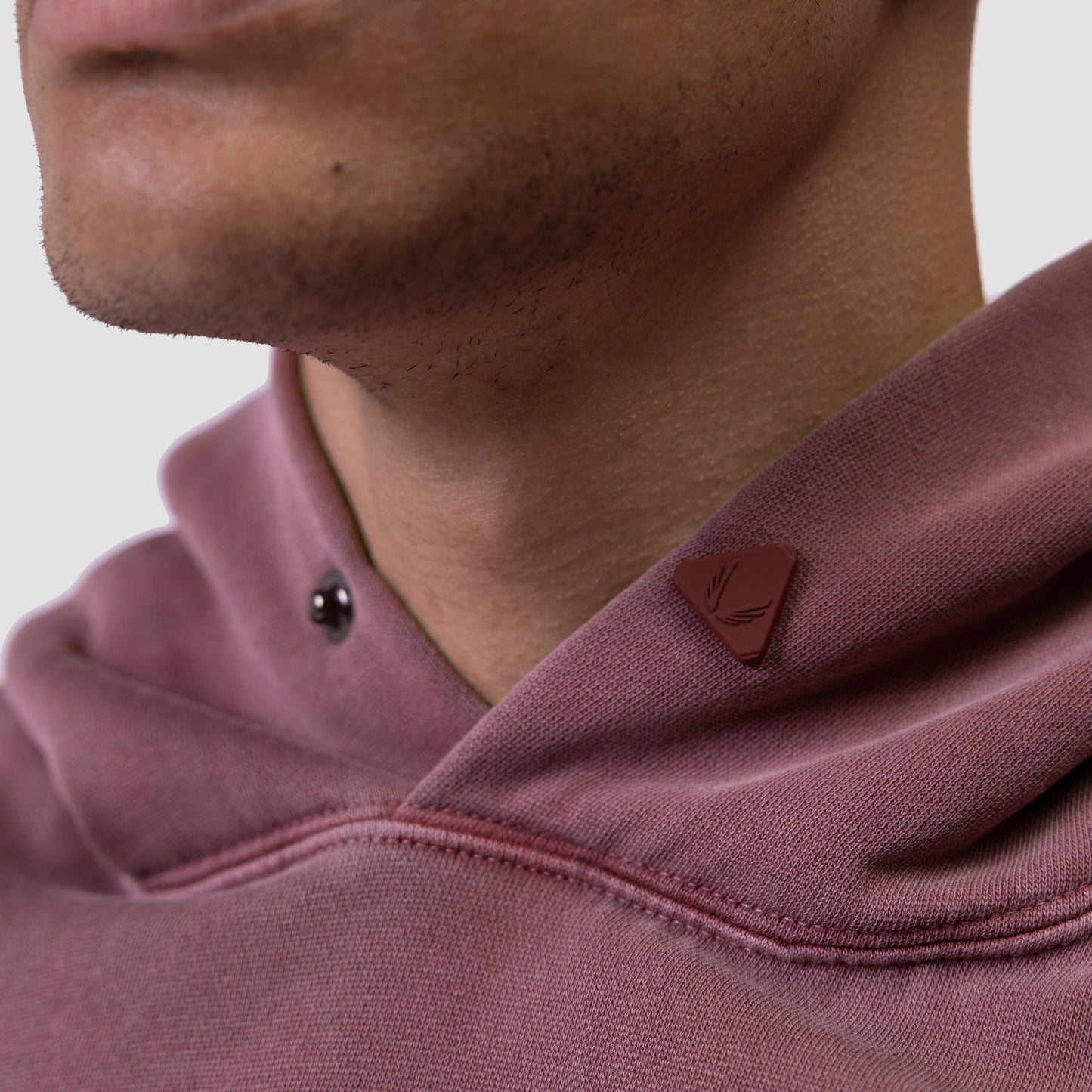 0920. Tech Essential™ Distressed Hoodie Faded Crimson | ASRV US