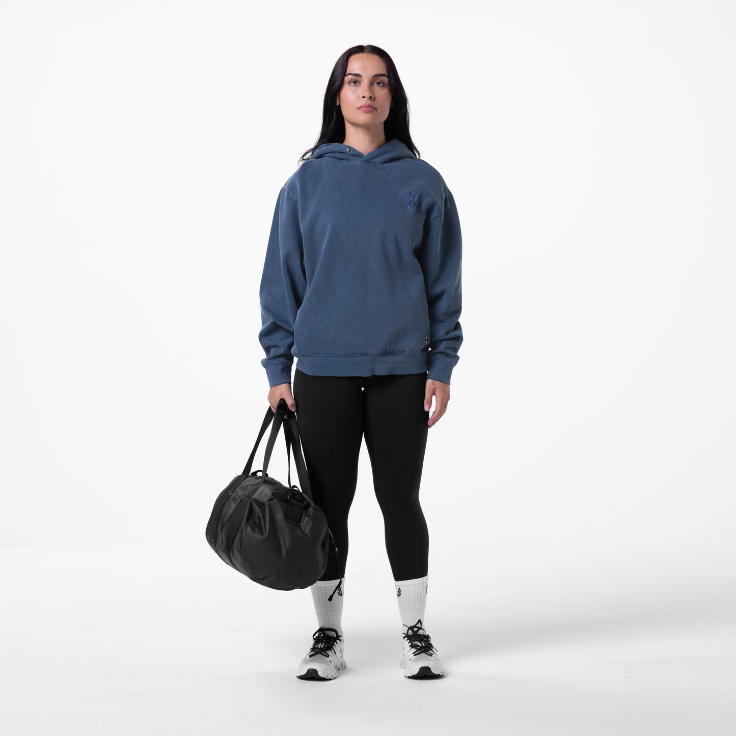 0920. Tech Essential™ Distressed Hoodie Faded Navy | ASRV sale