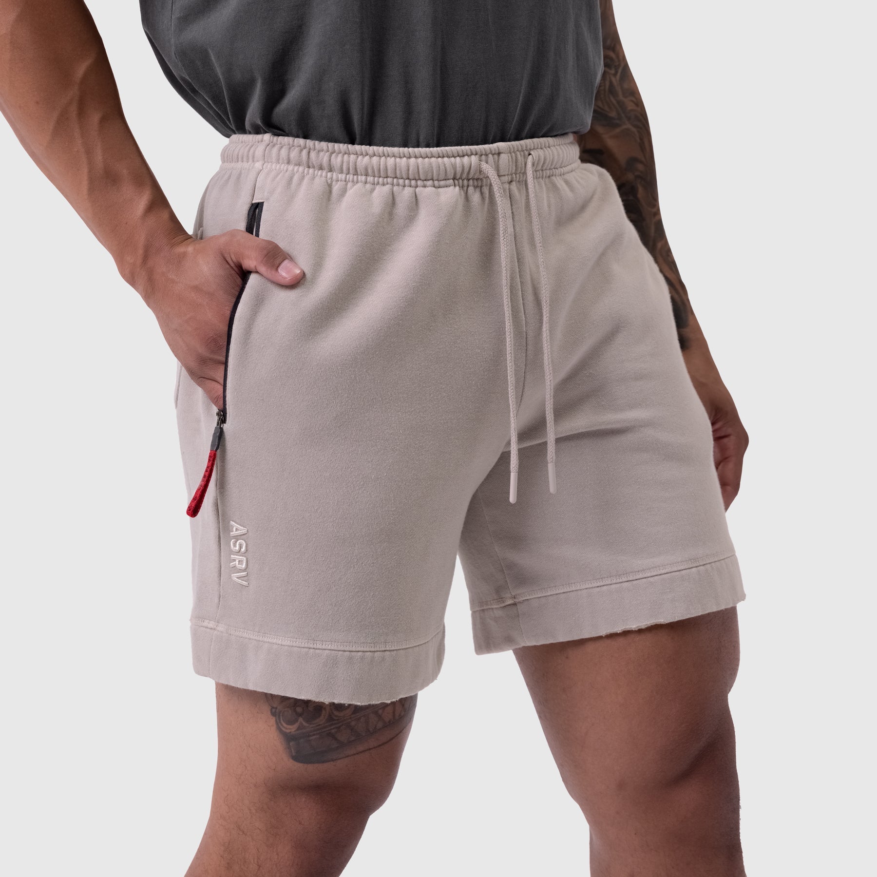 0921. Tech Essential™ Sweat Short Faded Chai | ASRV on sale