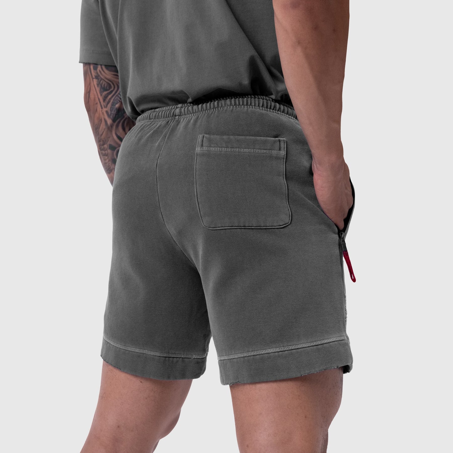 0921. Tech Essential™ Sweat Short Faded Grey | ASRV for sale