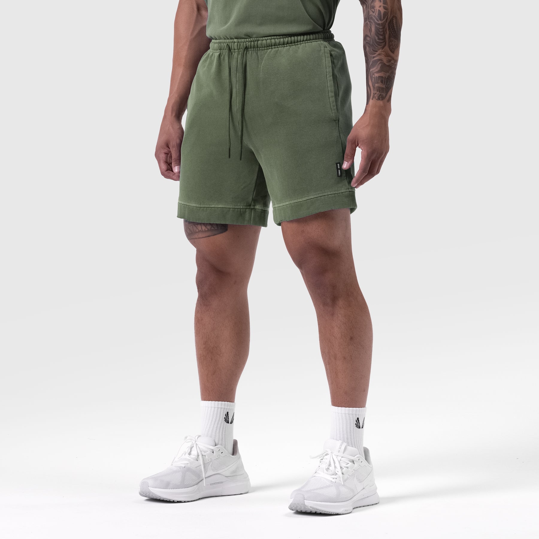 0921. Tech Essential™ Sweat Short Faded Olive | ASRV discount