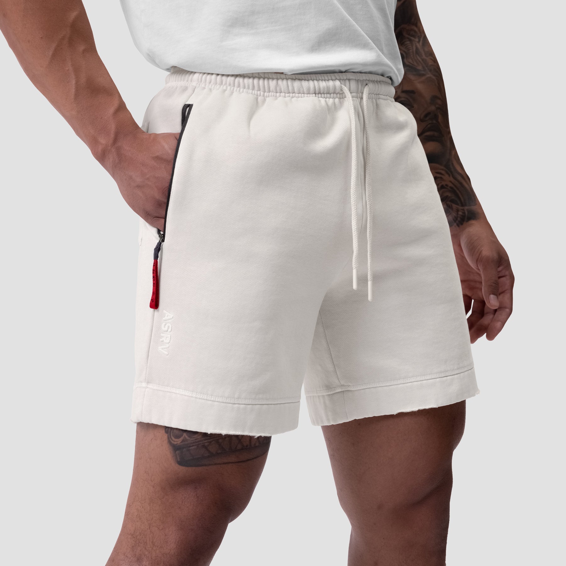 0921. Tech Essential™ Sweat Short Faded Stone | ASRV Online
