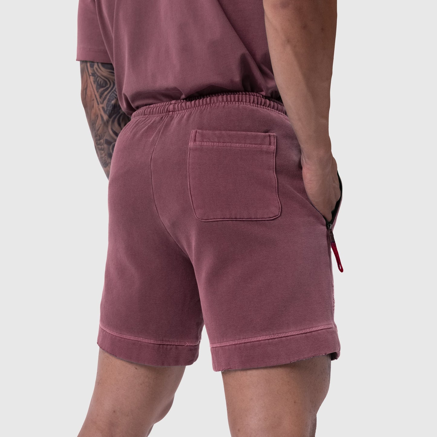 0921. Tech Essential™ Sweat Short Faded Crimson | ASRV Discount