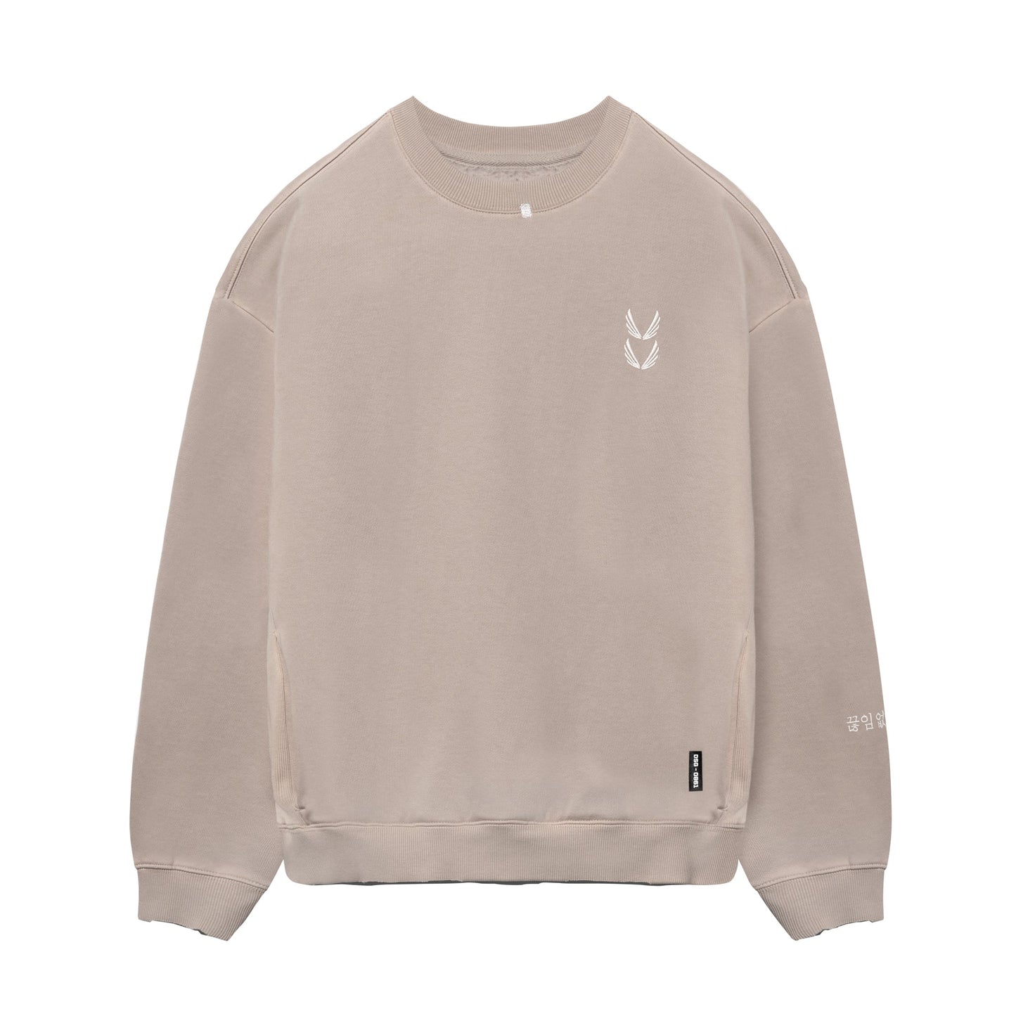0861. Tech Essential™ Distressed Crewneck Faded Chai | ASRV sale